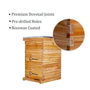 Bee Castle 10-Frame Beeswaxed Complete Bee Hives Kit with 2 Deep Box and 1 Medium Box