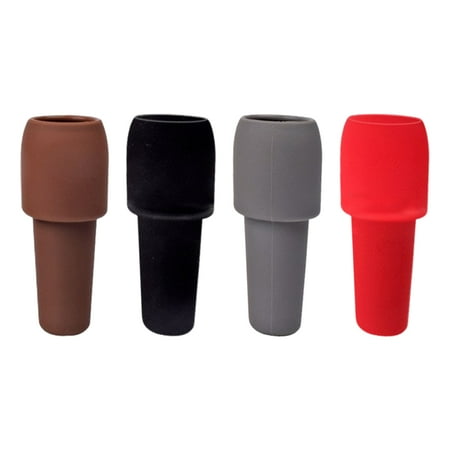 

AQQW 1/4Pcs Silicone Wine Stopper Leak-proof Reusable Red Wine Beer Champagne Bottle Sealer Saver Cork Kitchen Supplies