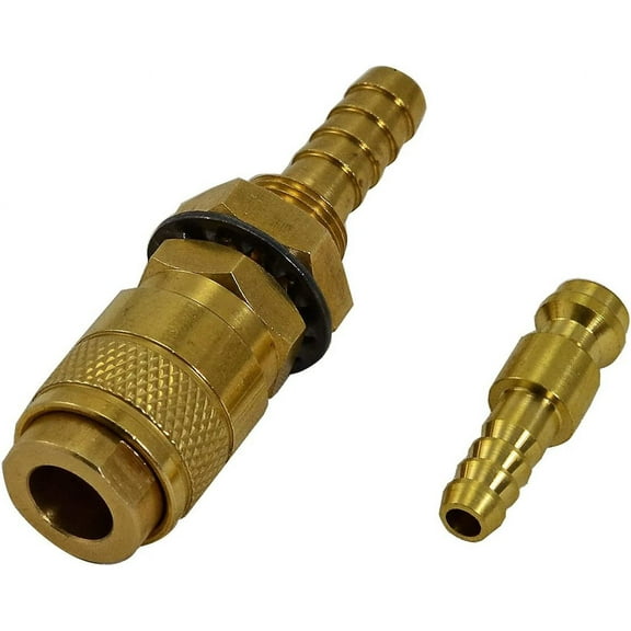 TIG Welding Gas & Water Quick Connector Fitting Hose Connector 1 Set Gold