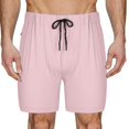 thumbnail image 6 of yotijay Mens Workout Shorts Athletic Running Shorts for Basketball Bodybuilding Pink L, 6 of 9