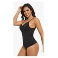 thumbnail image 4 of WCJM Black Slims Shapewear Bodysuit Thong Or Brief: Sculpting Shaper Tank Top Shapewear Bodysuit: Snatched Waist Body Suit, 4 of 5