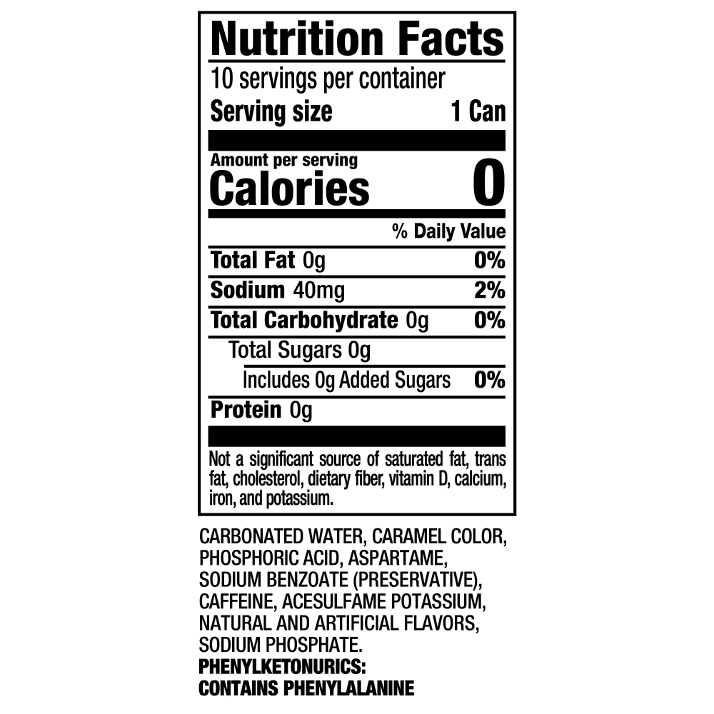 Dr Pepper Zero Sugar Soda Mini Cans 10 CT / 7.5 fl oz - 2 Box