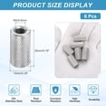 thumbnail image 2 of M5 6 Pack 304 Stainless Steel Round Knurled Connector Nuts,0.39"OD x 0.79"H, 2 of 6