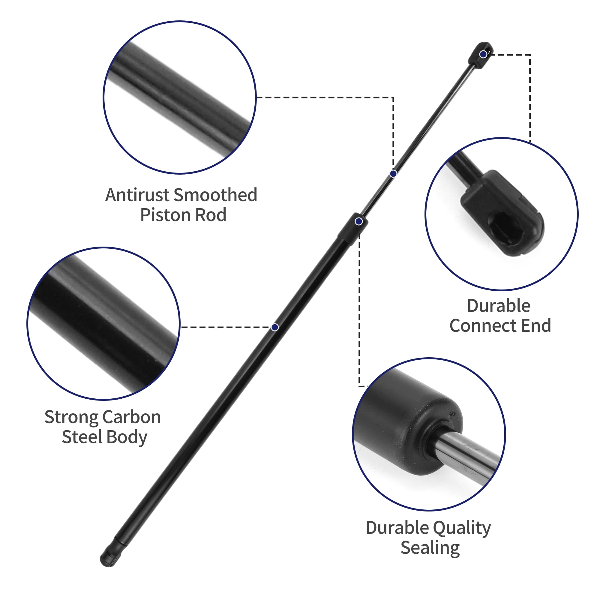 Unique Bargains 2Pcs Rear Hatch Lift Support Struts for Ford C-Max 2013-2016 Black
