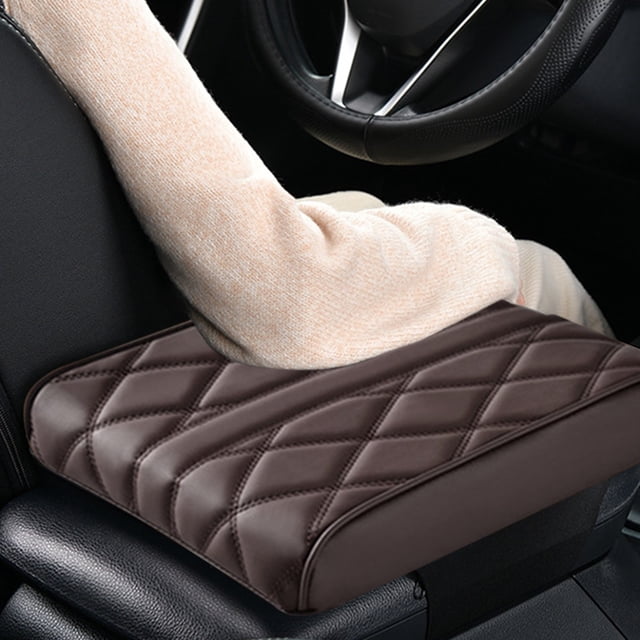 Car Armrest Cushion Pad, Leather Center Console Cover, Memory Foam Elbow Support Pad, Waterproof Wear Resistant Interior Protector, Universal Fit Comfortable Car Armrest Cushion Pad