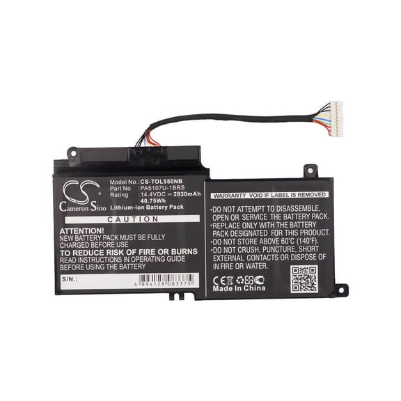 2830mAh PSPMJU-00G005 PSKJJE-02300VGR PSKKWC-00G005 P000581700 7D013201M PSKLWA-006002 Battery for Toshiba Satellite S55Dt-A5130