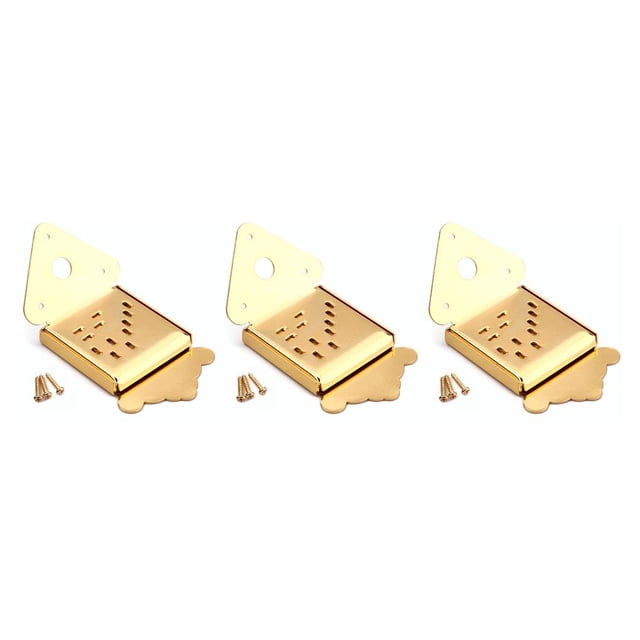 Unatoiry Mandoline Queue Pièce de Rechange Triangulaire Décorative Détachable Réparation Guitare Attache avec Couvercle 1 3Set