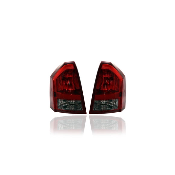 Tail Light Assembly - Compatible/Replacement for '05-07 Chrysler 300 2.7/3.5L - Pair, Left Driver + Right Passenger Set - 4805850AE, 4805851AE