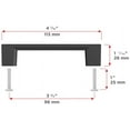 thumbnail image 6 of Richelieu BP816096BORB 3-3/4" Center To Center Handle Cabinet Pull - Bronze, 6 of 7