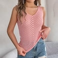 thumbnail image 5 of Mittory Women's Sexy V Neck Sweater Vest Sleeveless Vacation Tank Tops Knitted Casual Solid Cami Tee Shirts, 5 of 6