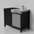thumbnail image 6 of Lexora Home Zilara 42" Single Marble Top Bathroom Vanity with Gun Metal Faucet, 6 of 11