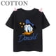 thumbnail image 3 of Camiseta de algodón de manga corta para niñas, informal, a la moda, con estampado de Mickey y Donald Duck de Disney, con bonitos dibujos animados, 3 of 5