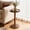 Brown, variant on HDUTNGISN Round Side Table for Small Spaces,Modern Coffee End Table with Soild Wood Leg,Anthropologie Furniture,Solid wood,Brown
