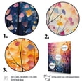 thumbnail image 3 of Designart "Harmony in the Colorful Forest III" Abstract Floater Framed Canvas Print, 3 of 7