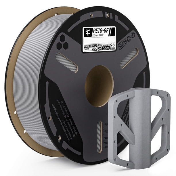 Filamento de impresión 3D ELEGOO PETG-GF 1.75 mm gris 1 kg