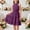 Purple, variant on Lutiedan Girls Halter Neck Dress Sleeveless Ruffle Hem A-line Dress Knee Length Summer Elegant Swing Pleated Dress 5-14 Years