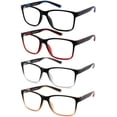 thumbnail image 1 of Gafas de lectura Readersoul, paquete de 4 unidades, para hombre, con aumento de 3.5, 1 of 6