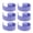 Purple, variant on LEIJIAER 6 Pieces Purple Tennis Racket Grip Tape PU Frosted Anti Slip Sweat Absorption Badminton Racquet Overgrip Wrap