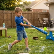(4 pack) Blitzball- Plastic Backyard Baseball Bat and 2 Ball Combo Set