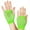 Green, variant on Mesh Short Gloves Party Punk Half Finger Mesh Stretch Color Diamond Gloves