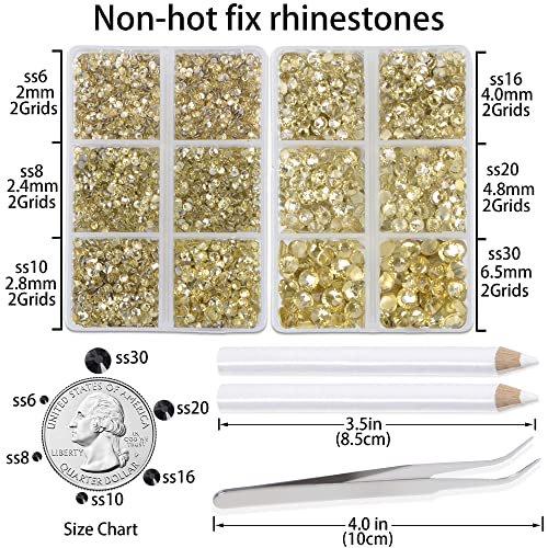 Round Crystal Flat Back Non Hotfix Rhinestones for Clothing