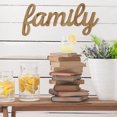thumbnail image 3 of Home Roots 321160 Family Natural Wood Script Wall Art, Natural, 3 of 3