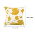 thumbnail image 2 of HONMEET Yellow Plush Cow Pillow Cover 1-Pack Soft Decorative for Sofa and Home Decor, 2 of 6