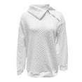 thumbnail image 5 of Wdgfv Acrylic Pullover Sweater Women Fall Winter Women Pullover Sweater Casual Soft Knitted Long Sleeve Outerwear with Side Zipper Collar for Daily, 5 of 6