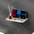 thumbnail image 1 of Amzcrzy Plastic Foldable Storage Rack Wall-Mounted Combination Towel Rack and Shelving Unit for Bathrooms No Drilling Required Wall-Mounted Vanity Organizer for Cosmetics Hooks/Hangers/Holders, 1 of 7