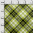 thumbnail image 2 of oneOone Cotton Flex Lime Green Fabric Tartan Fabric For Sewing Printed Craft Fabric By The Yard 40 Inch Wide, 2 of 4