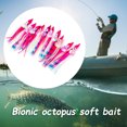 thumbnail image 2 of 10Pcs Squid Bait Realistic Eye Simulation Shape Bright Color Squid Lure with Luminous Effect for Predatory Fish, 2 of 7