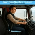 thumbnail image 5 of Seat Cushion for Truck Driver, Memory Foam Truck Seat Cushion with L-Shaped Ergonomic Design, Lumbar Support Pillow & Tailbone Pain Relief for Long Driving, Semi Truck Accessories, 5 of 13