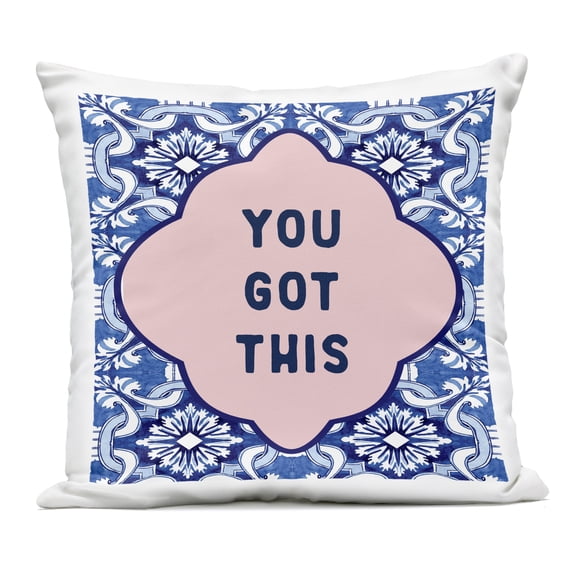 Stupell Industries You Got This on Boho Outdoor Printed Pillow design by Lettered and Lined, 18 x 7 x 18