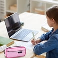 thumbnail image 5 of Ngxiha Large Capacity Pencil Case, 2 Layer Pen Bag with Zipper, Portable Stationery Organizer, 5 of 9