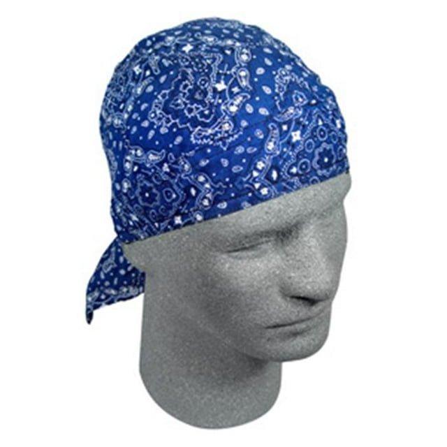 Zan Headgear Z111 Flydanna 100 Percent Cotton Paisley Navy