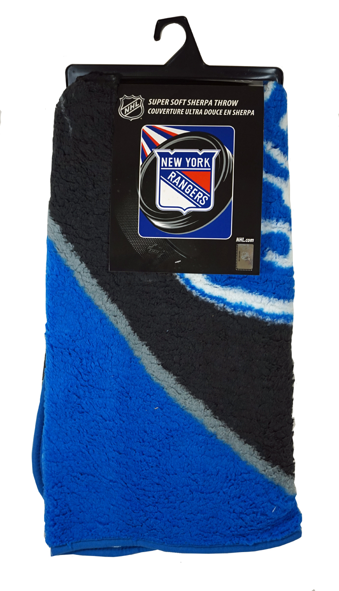 New York NY Rangers 50x60 inch Super Soft Sherpa Throw ...