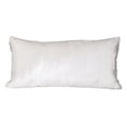 thumbnail image 1 of HomeRoots 402893 Quilted Velvet White Lumbar Throw Pillow, 1 of 1