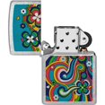 thumbnail image 4 of Zippo 48579 Flower Power Design Street Chrome Windproof Lighter, 4 of 5