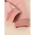 thumbnail image 6 of Bagilaanoe 2PCS Toddler Baby Girl Long Pants Set Long Sleeve Sweatshirt Pullover Tops + Sweatpants 6M 12M 18M 24M 3T 4T Kids Casual Sweatsuits, 6 of 7