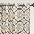 thumbnail image 2 of DriftAway Linen 100% Blackout Curtains for Bedroom Linen Look Room Darkening Curtain Draperies Thermal Insulated Grommet Textured 52 Inch by 84 Inch 2 Layers 2 Panels Alexander Brown, 2 of 5