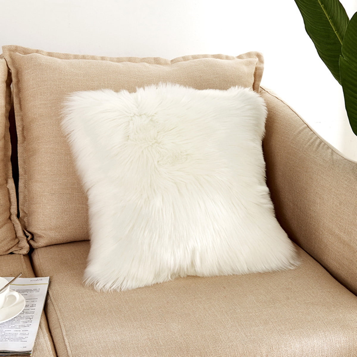 decorative fluffy pillows