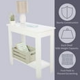thumbnail image 6 of Lavish Home Narrow Side Table with Charging Station and Storage Shelf, 6 of 11