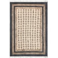thumbnail image 1 of Casavani Blue Cotton Hand Block Printed Rug Dining Room Carpet Garden Patio Rug 5x8 feet, 1 of 6