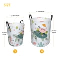 thumbnail image 5 of Balery Turtle and Sea Life Round Laundry Basket with Handles Waterproof Freestanding Laundry Hamper for Clothes Toys in the Dorm and Family-Medium, 5 of 8