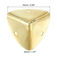 thumbnail image 2 of Uxcell 20 Pack Decorative Box Corner Cover, 40mm Metal Edge Guard, Furniture Corner Edges Protector with Screws, Gold, 2 of 6