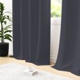 thumbnail image 5 of Tchckioa Solid Color Blackout Curtains,Thermal Insulated Grommet Window Drapes for Apartment,2 Panels,52x84 Inch,Gray, 5 of 6