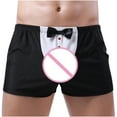 thumbnail image 4 of Mens Underwear Men Casual Bow Knot U Flat Angle Thin Low Waist Breathable Boxer Briefs, 4 of 6