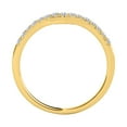 thumbnail image 4 of Mauli Jewels Engagement Rings for Women 0.25 Carat Diamond Curved Wedding Band prong 10K Yellow Gold, 4 of 5