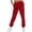 Red, variant on Lenpel Sweatpants for Women Baggy Elastic High Waisted Drawstring Casual Athletic Joggers Workout Lounge Pants
