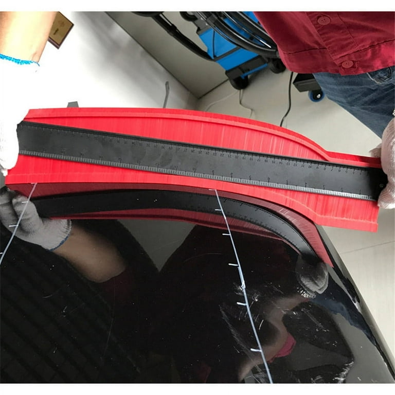 50CM Car Dent Measurement Body Repair Scale Ruler Arc Measuremt